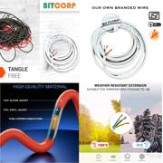 Image of BITCORP 16A Heavy Duty Power Extension Board with 6 Socket 4 MCB, 6000W MCB Overload Protector, 2 Meter 4.0mm Electric Cord for AC, Refrigerator, EV Charger, Washing Machine, Geyser
