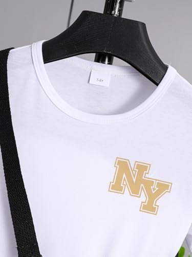 Image of PureChapter Boys Summer Outfits Boys Short Sets Short Sleeve T Shirt Shorts Bag Kids Clothes Clothing Sets Teen 5-14