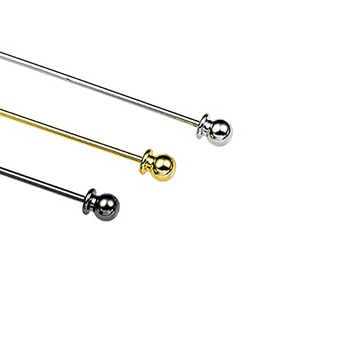 2-Piece Collar Pin & Bar Set - Shirt Collar Tie Pins for Men - Wedding & Business (Silver, Golden)3