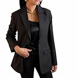 Coupe fluide et structurée – Blazer femme à coupe droite légèrement ample, ne marque pas la taille et offre un tombé élégant adapté à toutes les morphologies. Pour un effet plus fluide et ample, il est possible de choisir une taille au-dessus selon le style recherché.