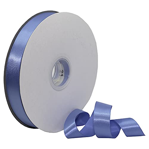 Morex Ribbon Single Face Satin Ribbon, 7/8 inch by 100 Yards, Capri Blue, 07722/00-337