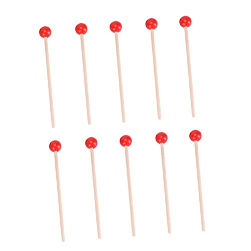 LRXIYODE 15個木製 ハンマー おもちゃ 教育玩具 音楽練習用 ドラムスティック 天然木 使用 子供用 設計 耐久性 グリップ感 楽器用 パーツ 初心者向け