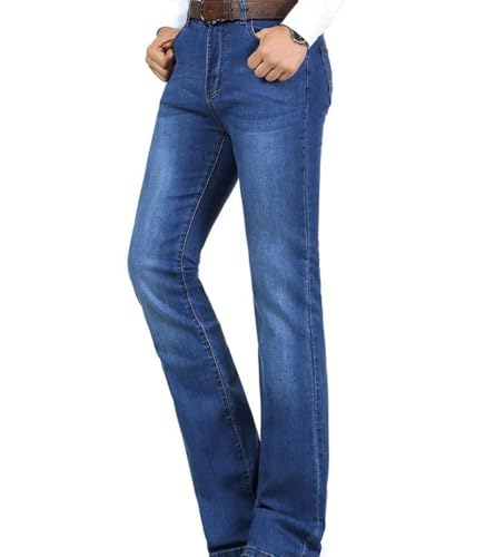 Men Business Jeans High Waist Stretch Thick Casual Trousers Outdoor Streetwear Denim Pants3