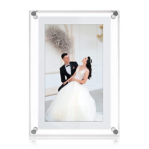 Farmeo APP 5 Inch Digital Picture Frame Built-in 32GB MemoryAutomatic Rotation in Portrait and Landscape.Share Moments Anytime, Anywher