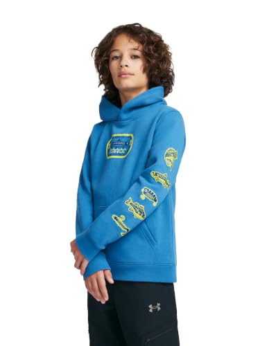 Image of Under Armour Boys' Pullover Hoodie Sweatshirt, Soft & Comfortable Fleece, Outdoor Collection