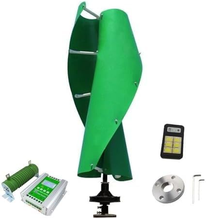 Windgenerator-Set, 10.000 W, 12 V/24 V/48 V | Niedrige Windgeschwindigkeit, leises Maglev Design, Hybrid MPPT-Laderegler, Off-Grid System