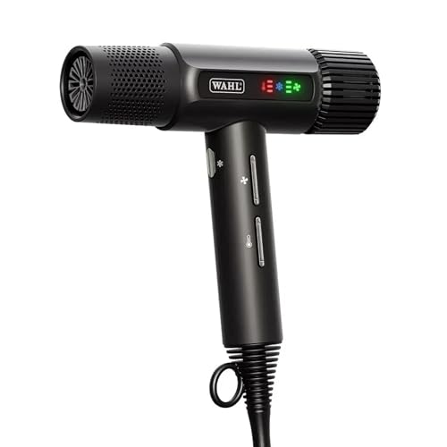 Wahl Vanquish - Asciugacapelli professionale - Asciugatura rapida - Con accessori magnetici e diffusore - Nero