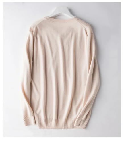 Men Cashmere Sweater Cotton Blend Classic V-Neck Knitted Sweater Men Pullover Soft Warm Business Casual Jumper2