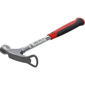BGS Diy 9181 | Vakantieavond hamer | met flesopener voor bier etc. | Ergonomische greep