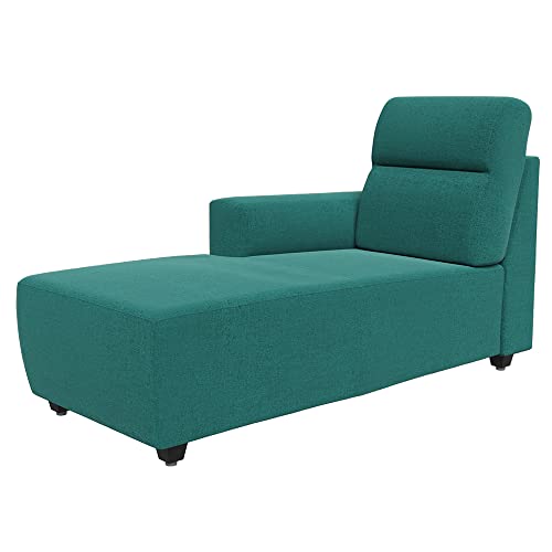 Image of Wakefit Sofa Set | 3 Year Warranty | Sofa 3 Seater, 3 Seater Sofa for Living Room, Wooden Sofa Set, 3 Seater + Left Aligned, Sofa for Living Room - Belize(Reflection : Aqua Blue)