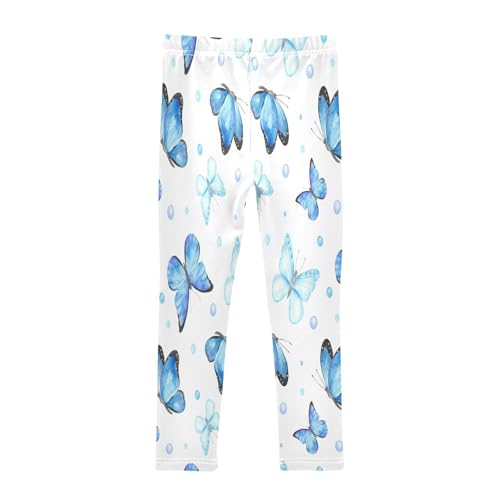 Toddler Girls Leggings Printed Yoga Pants Leggings Cute Blue Butterfly for Kids2