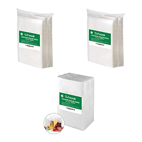O2frepak Vacuum Sealer Bags for Food,BPA Free and Puncture Prevention Vacuum Seal Food Saver Bags,Great for Sous Vide Vaccume Sealer PreCut Bag Cover