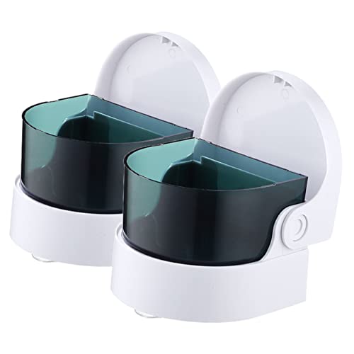 OUNONA 2 piezas Limpiador Ultrasónico de Joyas Mini Limpiador Sónico Portátil para Joyas Plata Máquina de Limpieza Creativa para