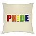 Tim and Ted Fierté gai Housse de Coussin Arc-en-Texte Slogan Natural One Size