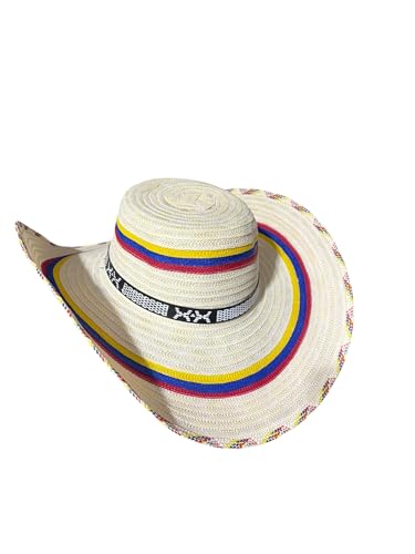 vivianfongdesigns llc Colombian Vueltiao Hat for Adults - Polyester Beige L