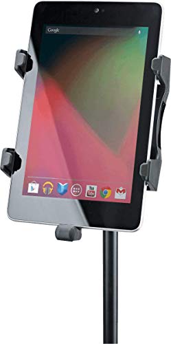 K&M - Konig & Meyer 19742.500.55 - Tablet Holder For Microphone Stand - Switch From Landscape To Portrait - Professional Grade For All Musicians - Studio Or Remote Home Use - German Made - Black #TOP3