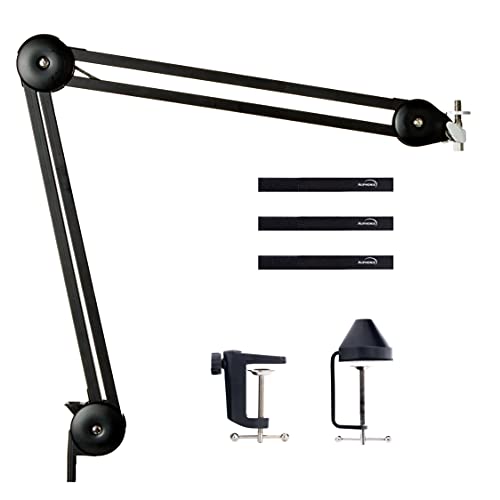Bras de microphone de bureau pour éliminer les vibrations, pince compatible avec Blue Yeti