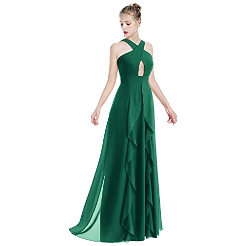 Image of Women Transformer Hi Low Evening Long Prom Dress Halter Convertible Multi Way Spaghetti Strap Wedding Cocktail Maxi Gown