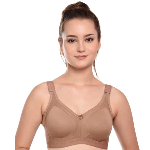 sasuta Women’s Full Coverage Non-Padded Non-Wired Bra | Cotton Blend Everyday Comfort Bra | Adjustable Straps & Back Closure | Skin/Nude-picture-23