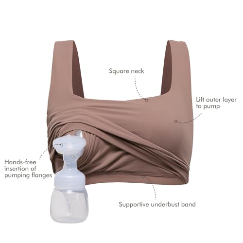 MOMANDA Pumping Bra Longline Square Neck Sleeveless Maternity Workout Tank Tops for Women2