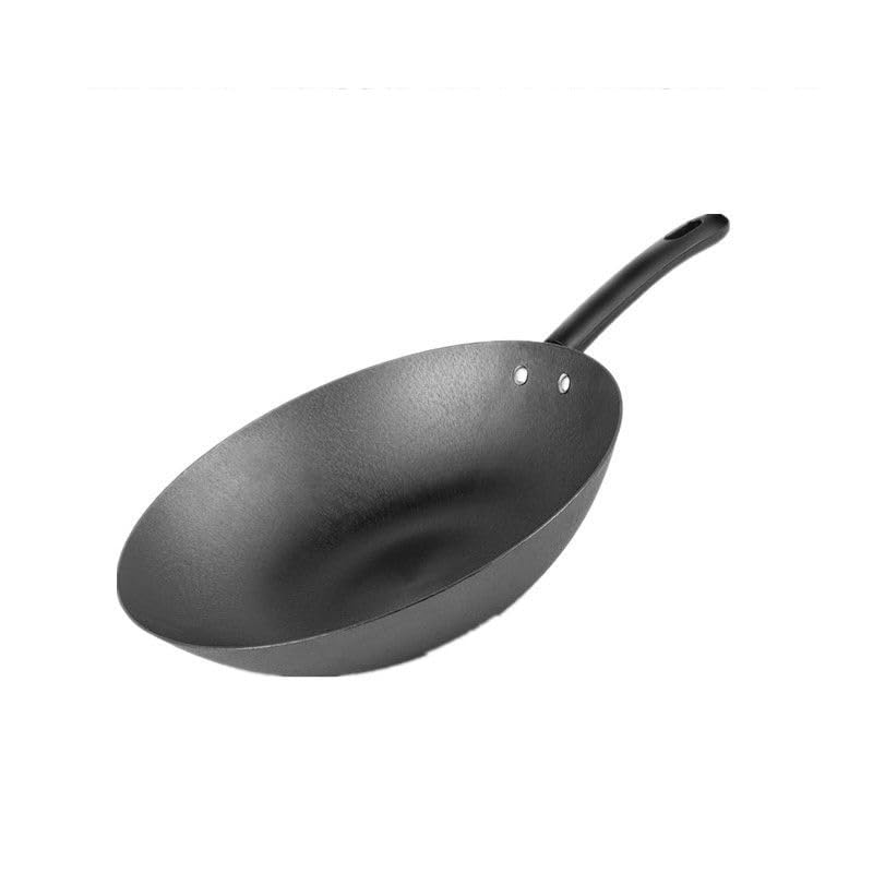 Wok con fondo redondo sin tapa y utensilios miniatura 3