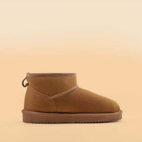 DREAM PAIRS DREAM PAIRS Women's Winter Boots - Classic Comfort,Size 7,Chestnut,SDSB25033W