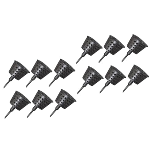 BESPORTBLE 40piezas Cajas De Fertilizante Con Tapa Para Bonsái y Contenedores De Plástico Para Jardín Negro Grande