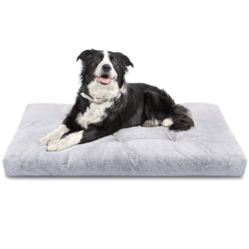 Nobleza Letto per Cani Lavabile Grandi, Cuccia Cane Interno Ansiolitico Super Morbido e Soffice, Cuscino Cani Grandi di alta Qualità con Fondo Antiscivolo, Materassino Cane, 95x60x10 cm, L