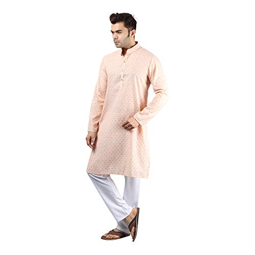 Image of Uri and MacKenzie Mens Cotton Woven Casual Kurta Pajama set