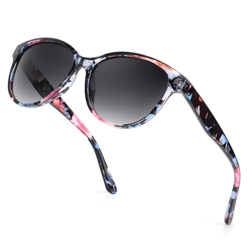 TJUTR Polarised Sunglasses for Women Retro Ladies Sunglasses with UV Protection
