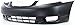 Evan Fischer Front Bumper Cover Compatible with 2003-2004 Toyota Corolla Primed - TO1000240