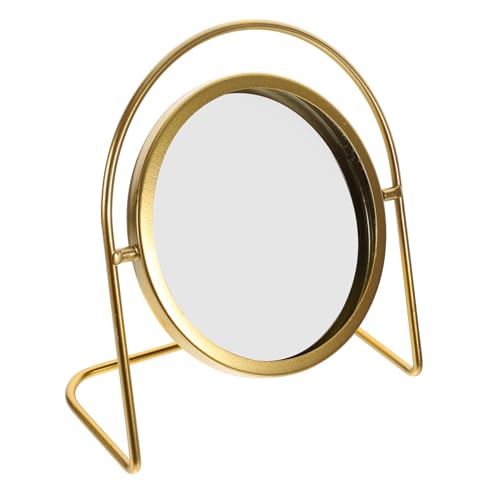Espejo para maquillaje redondo de escritorio elegante retro