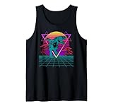 Photo Gallery t-rex dinosauro retro 80s style graphic canotta Photo Gallery t-rex dinosauro retro 80s style graphic canotta
