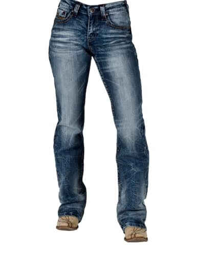 Cowgirl Tuff Western Jeans Womens Firecracker Medium Wash JFIRER