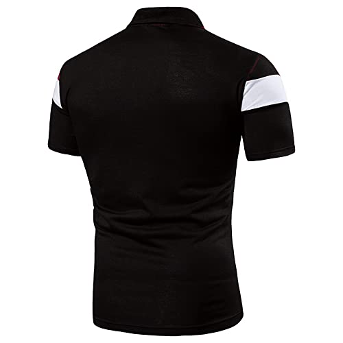 Camisetas polo casuales para hombre HHGKED, estilo slim, manga corta, para golf y uso diario miniatura 3