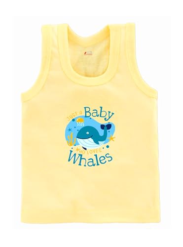 Image of Baby Boys Relaxed Fit White Cotton Vest | Lightweight, Breathable | Ganji | Banian | Baniyan | Kids Sando for Infant Newborn Toddler