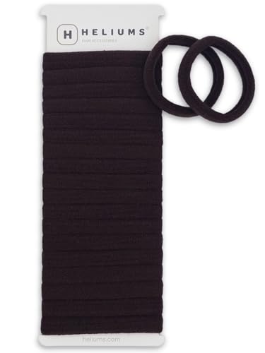 Heliums Soft Hair Ties - No Damage Seamless Nylon Fabric Bands, Stretchy Ponytail Holders for Thin &...