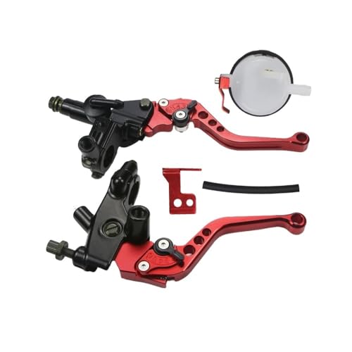 Levier de frein moto universel hydraulique rouge pièces détachées embrayage CNC 250cc 500cc