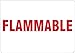 Safety Sign,Flammable,Self-Adhesive