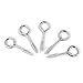 Price comparison product image Eye Screws Hooks Bolt Steel Zinc Plated Screw Vine Hardware Heavy Duty 4mmX30mm Eyelet Screw 5 pcs