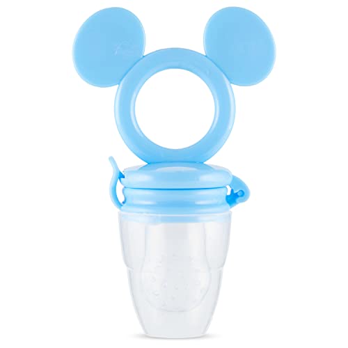 Image of Disney Mickey and Minnie Teether with Fruit Feeder - Safe and Durable Design for Soothing Your Baby's Teething Pains