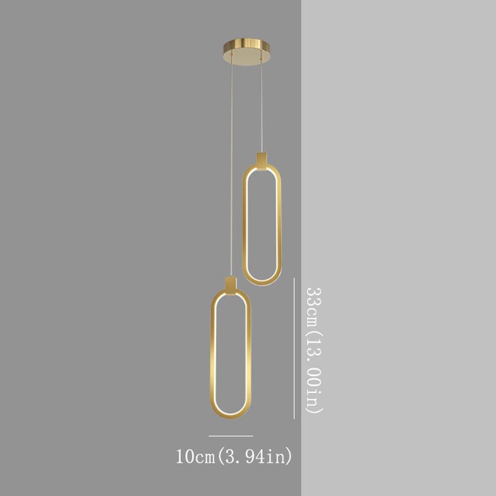 Lampy wiszące, żyrandol do wnętrz z mosiądzu LED przyciemniana nocna lampa wisząca Minimalistyczna podwieszana oprawa oświetleniowa do przedpokoju w domu Nowoczesna sypialnia Dekoracja jadalni Wisząca
