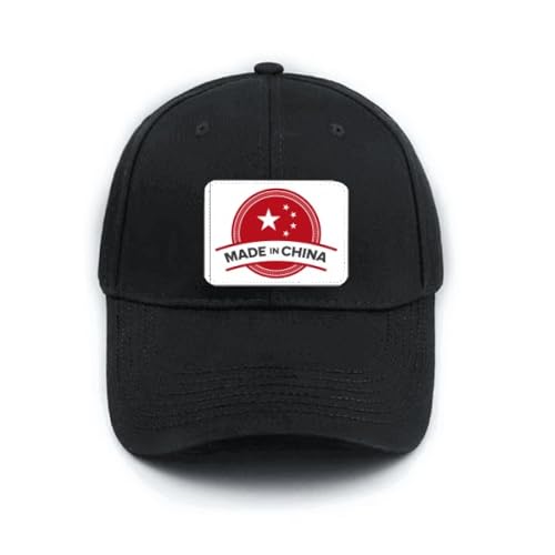 Casquette de baseball noire réglable style urbain emblème Chine