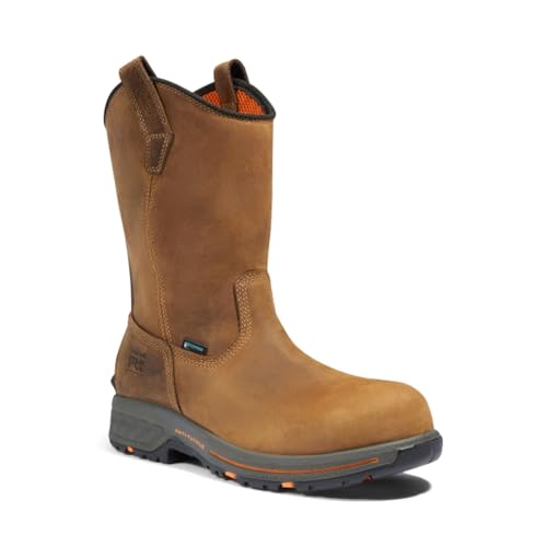Image of Timberland PRO Helix, Men's, Brown, Comp Toe, EH, WP, Pull On, Work Boot