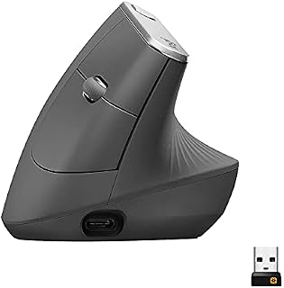 Logitech Mx Vertical Advanced Ergonomic Mouse, Zaawansowana, Ergonomiczna Mysz, Pc/Mac/Chromebook/Ipad - Szary,910-005448Szary Praworęczna Duże i średnie dłonie