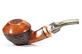 Profondità Fornello 36 mm Pipa Santambrogio Rusticata Grande - Quarter Bent Rhodesian - SA 2621