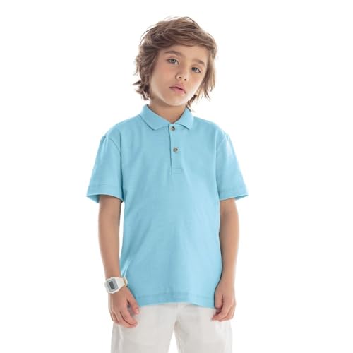 Camisa Polo Infantil Masculina Trick Nick Azul 12
