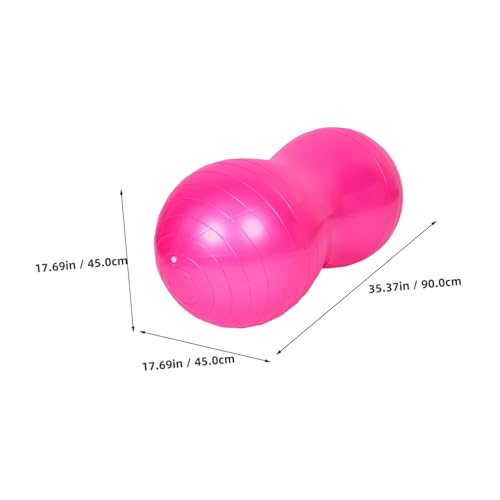 Abaodam Ballon de Yoga balles de Poids pour l'exercice Grossesse Boule de cacahuète Boule d'accouchement balles lestées pour l'exercice balles de stabilité pour l'exercice PVC Rosy – Image 3
