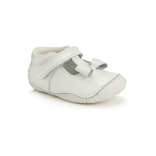 Start-rite Wiggle T Bar White Patent Kids Girls First and Baby Shoes 0765-14F