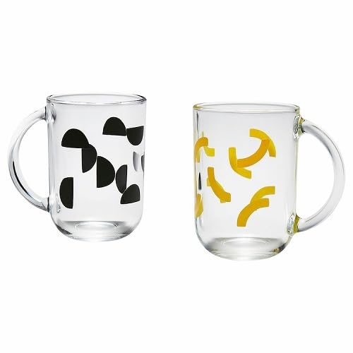 Amazon.co.jp: IKEA イケア マグ ミックスカラー イエロー ブラック